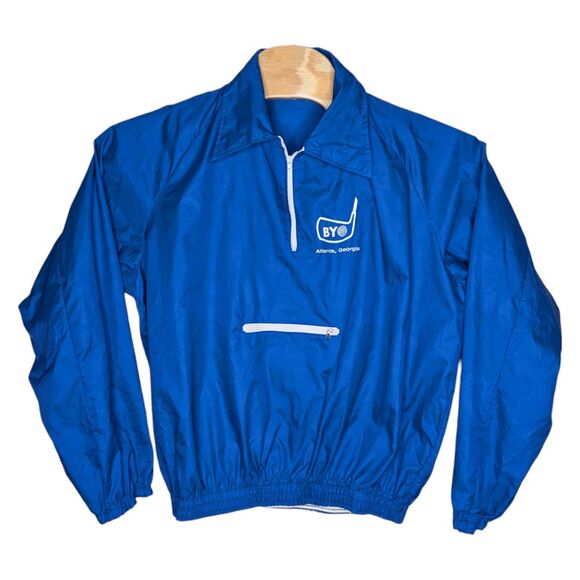 Other - Vintage Atlanta Georgia Golf Club Jacket Windbreaker Large Blue BYO Scupper Jack
